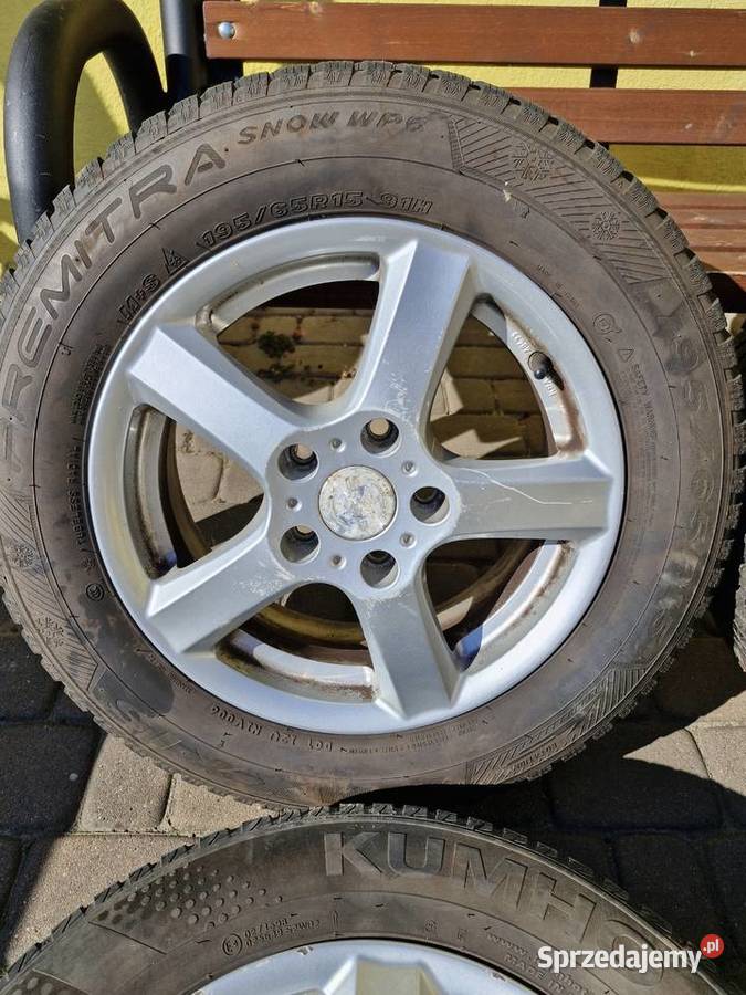 Koła VWSkodaSeat 5x112 65jx15 opony zima 1956515 Tarnowskie Góry sprzedam