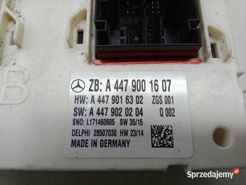 MODUŁ USZKODZONA OBUDOWA A4479001607 A4479016302 sprzedam
