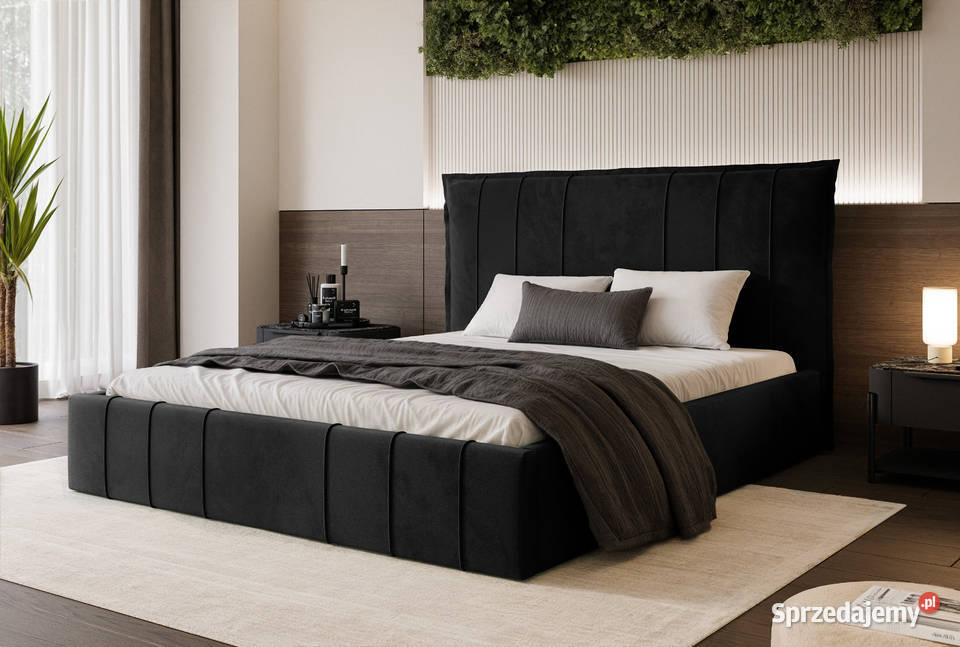 Łóżko tapicerowane z pojemnikiem Moly różne wielkopolskie Tarchały Małe