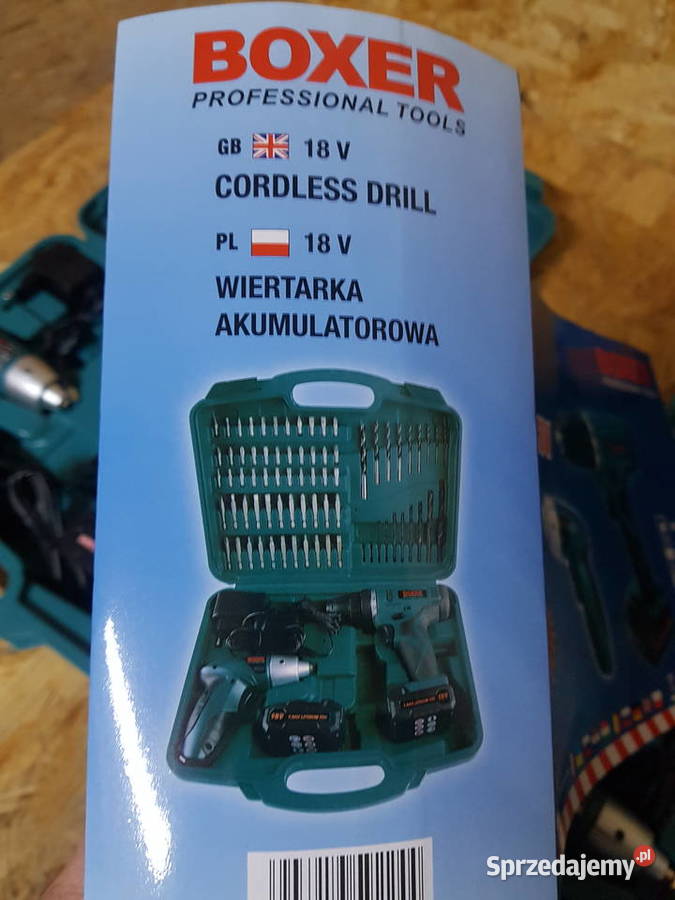 WKRĘTARKA BOXER BX173 WALIZKA 18v 36 v dwie