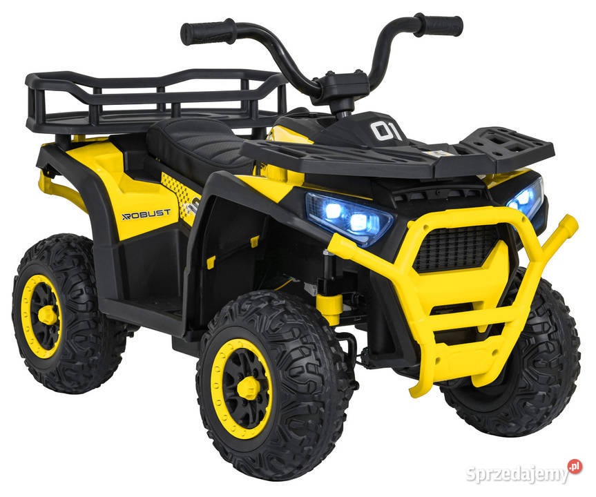 Pojazd Quad ATV Robust 01 Żółty autko na Łopuszno
