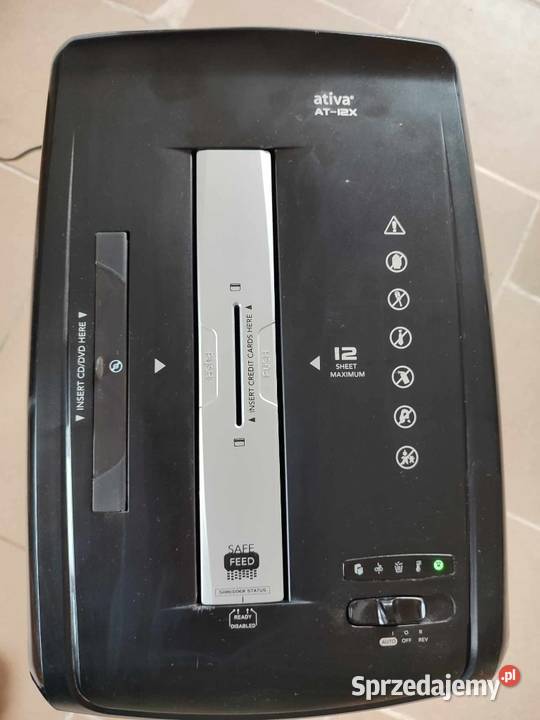 Niszczarka Ativa At12x mazowieckie Warszawa sprzedam