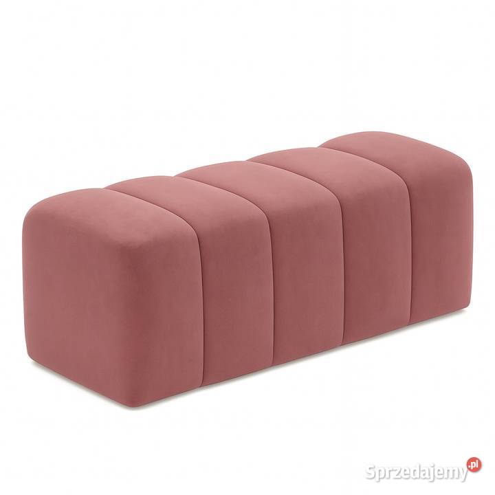 Pufa Tapicerowane Bubble Premium Różowa Edite