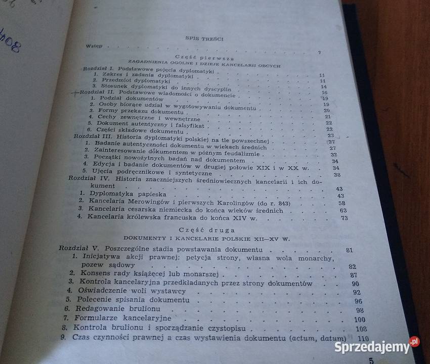 Dyplomatyka wieków średnich Maleczyński Książki naukowe i popularnonaukowe Gdańsk