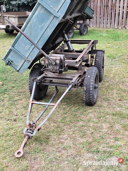 Przyczepka wywrotka 3 strony pod mini traktorek Krosno Odrzańskie