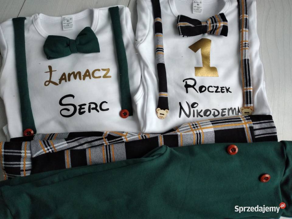 Komplet na pierwsze urodziny roczek chłopca Jabłonowo Pomorskie