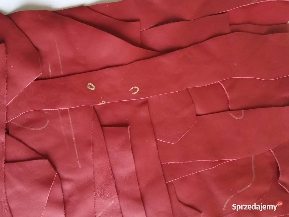 Skóra 730 g Licowa Włoska średnie i małe kawałki Rękodzieło Gdańsk sprzedam