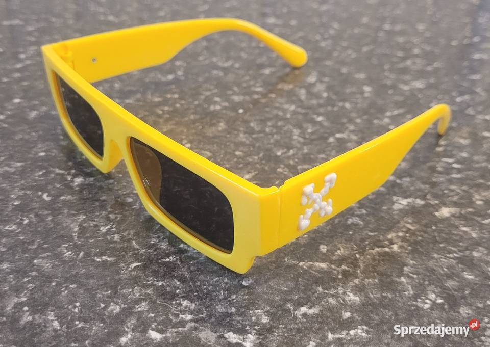 Okulary przeciwsłoneczne OffWhite żółte unisex Opole sprzedam