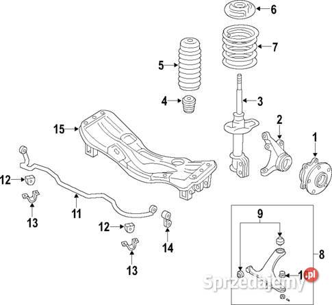 Zawieszenie przód kompletne Subaru Outback V Częstochowa sprzedam