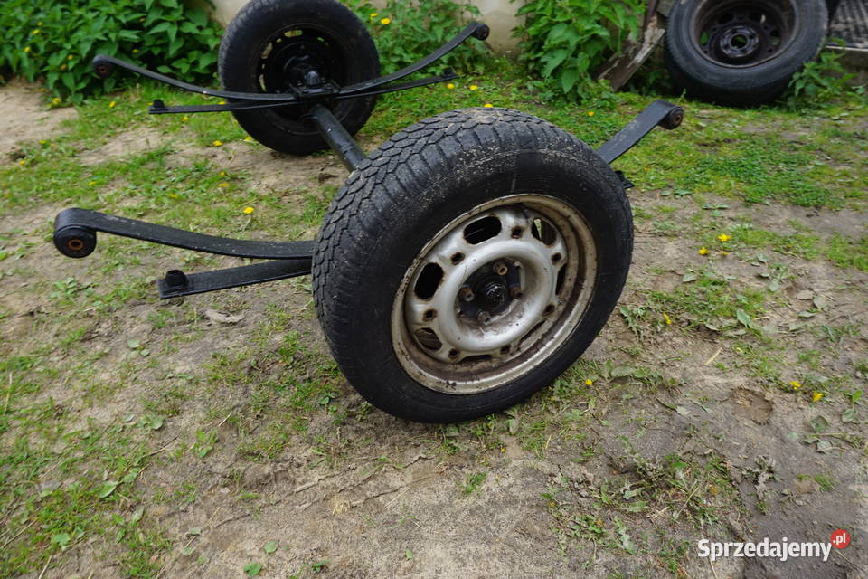 oś ośka do przyczepki z kołami 14 i resorami Radom
