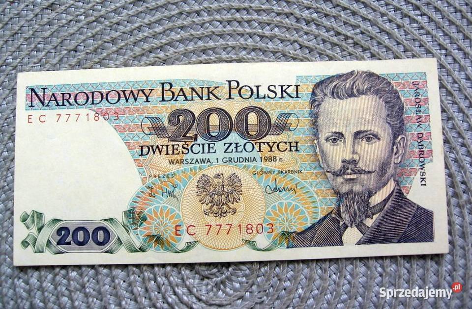 Polska 200 1988r Seria EC Dąbrowski Kalisz