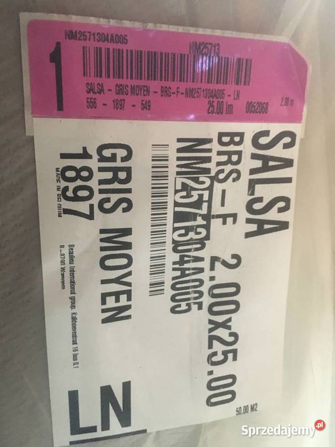 Wykładzina dywanowa Salsa kolor 1897 Gris Wykładziny Wieruszów