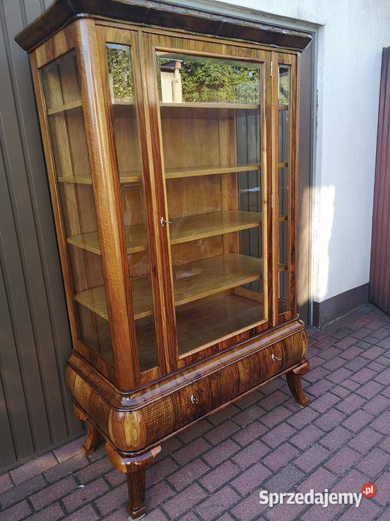 Witryna Serwantka ARTDECO Orzech Politura Stara Swarzędz