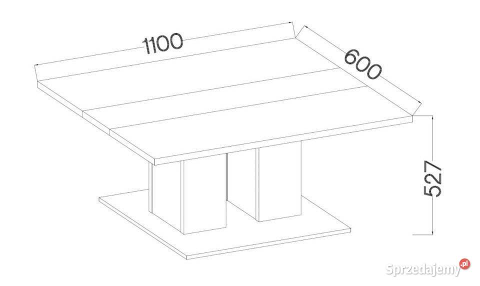 Ława 110 Kolor biały sonomalefkasartisan Opole sprzedam