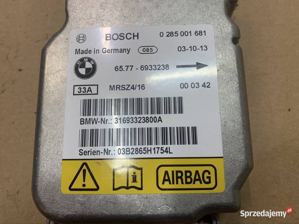 6933238 moduł sterownik poduszek bmw 3 e46 x5 Szczecin