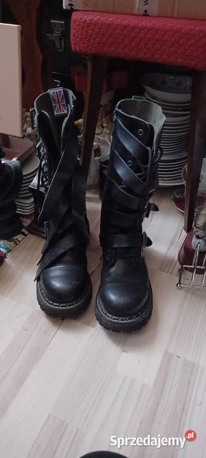 glany skórzane ROCK na wąski przegub i wąską Poznań sprzedam
