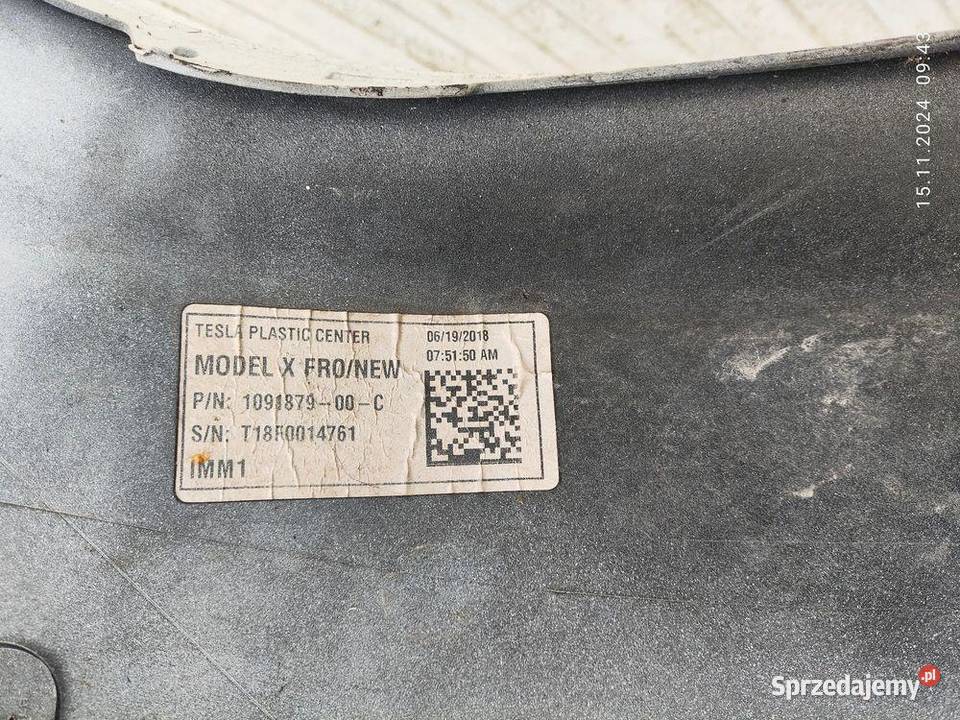 TESLA MODEL X ZDERZAK PRZÓD