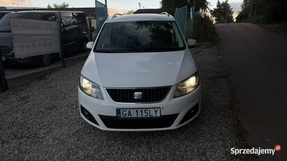 Seat Alhambra 20tdi 4drive 4x4 7 os Ledy bi światła przeciwmgielne Gdańsk