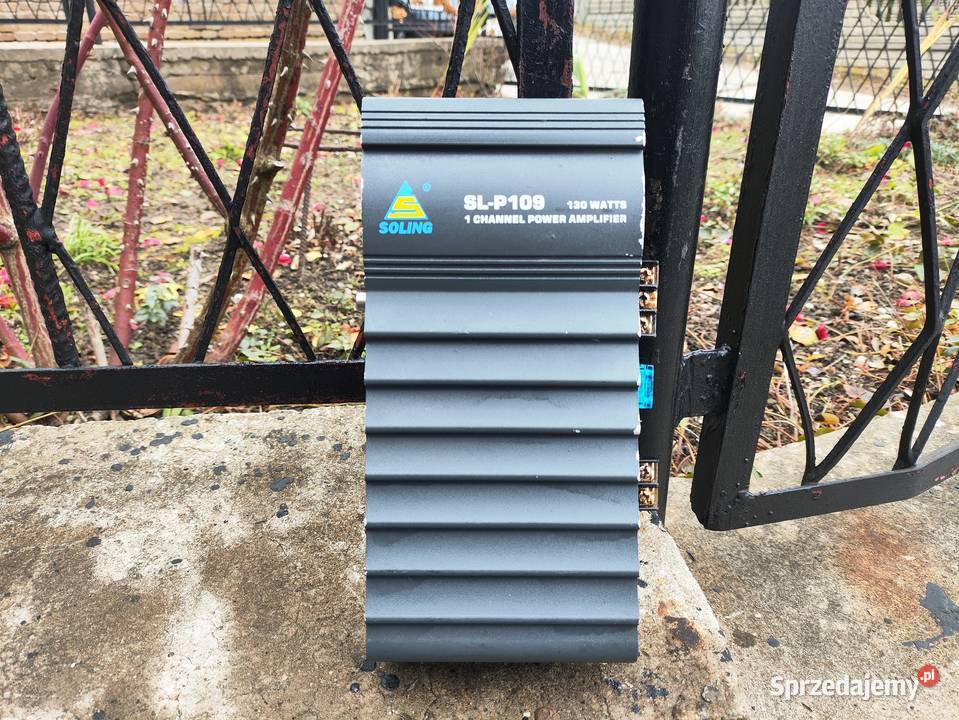 Wzmacniacz samochodowy 1 kanałowy monoblok Niegowonice