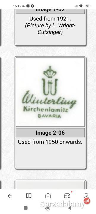 Dzbanek pomarańczowy porcelana Bavaria 1950 Wrocław