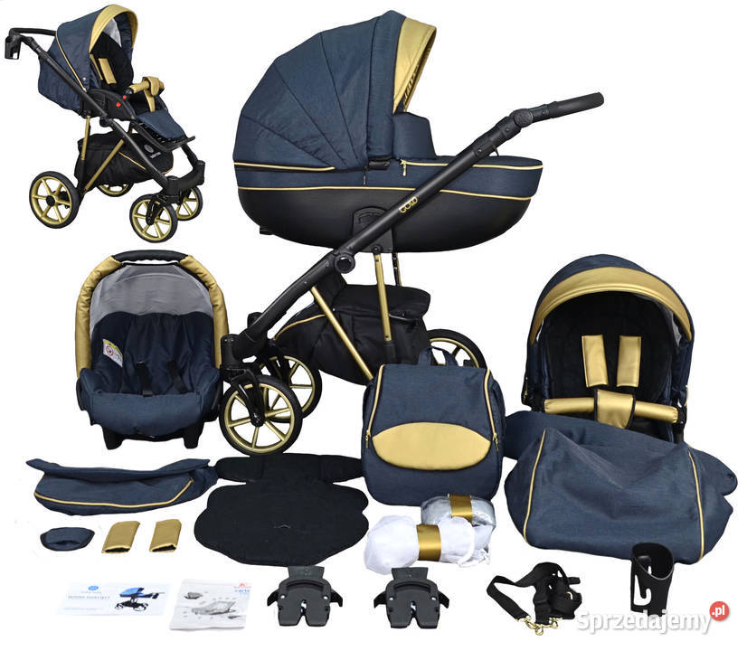 NOWY Złoty Wózek Dziecięcy Fabero Gold 3w1 Dla Dziecka Warszawa