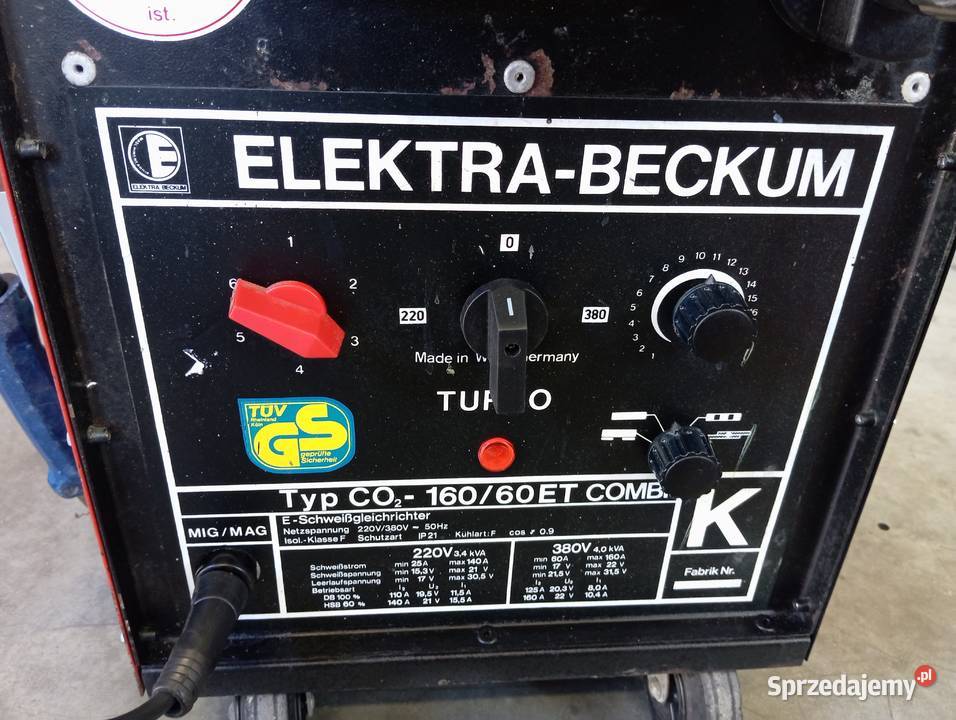 Migomat Spawarka Electra Becum 160A zestaw Bychawa