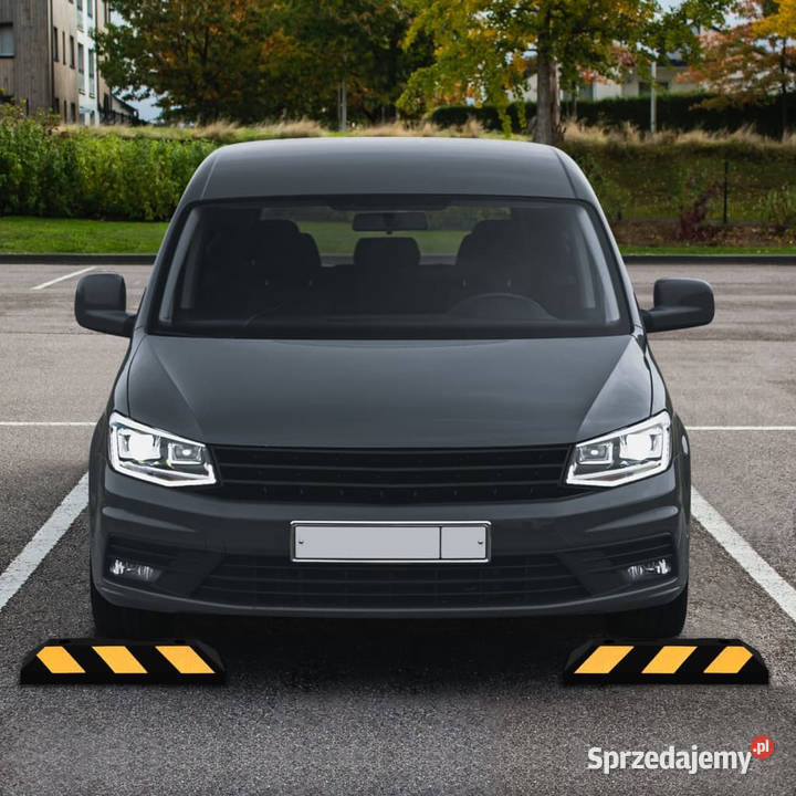 Odblaskowe progi parkingowe 2 56x15x10 gumowe Pozostałe Warszawa