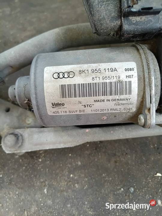 Mechanizm wycieraczek Audi A4 B8 8K1 955 119A Wycieraczki i spryskiwacze sprzedam