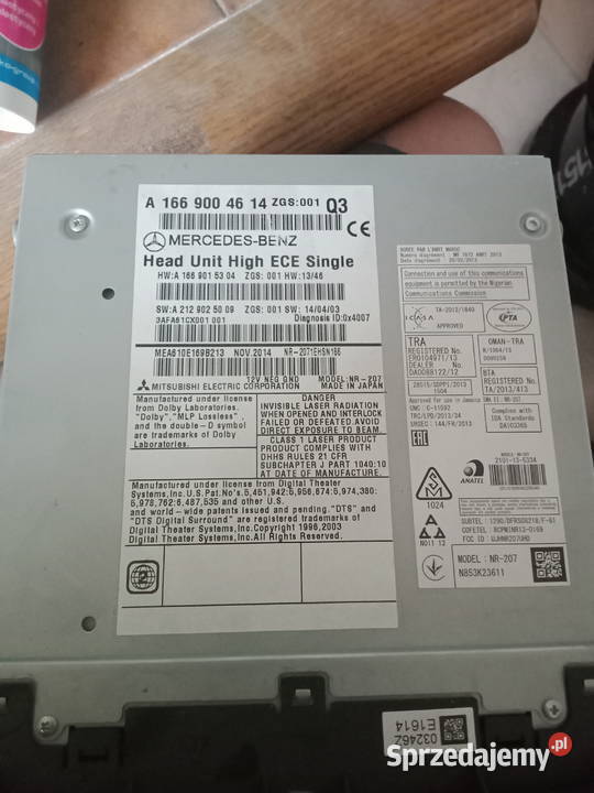 Radio command MERCEDES ML GLE A1669004614 osobowe sprzedam