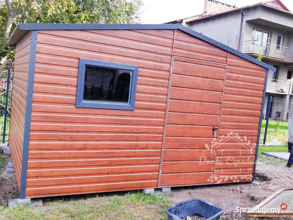 SCHOWEK DOMEK OGRODOWY 5mx 3m DWUSPAD drzwi okno Włocławek sprzedam