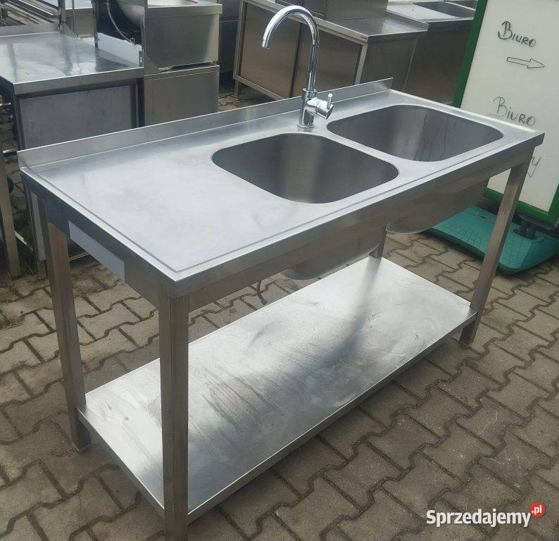 Zlew 2 Komorowy z Półką 1416085 S 1739O Nowe Skalmierzyce sprzedam