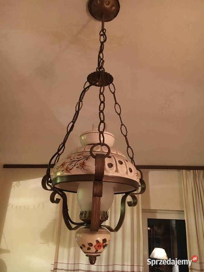 Lampa sufitowa żyrandol imitacja naftowej sprzedam