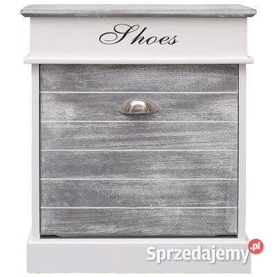 vidaXL Szafka na buty szara 50 x 28 x 58 drewno Warszawa sprzedam
