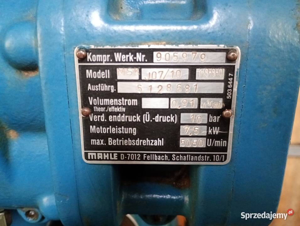 Kompresor Śrubowy Sprężarka Śrubowa 350l Compair Jarocin