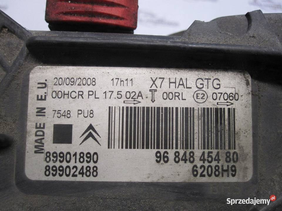 CITROEN C5 III 08r lampa lewy przód 9684845480