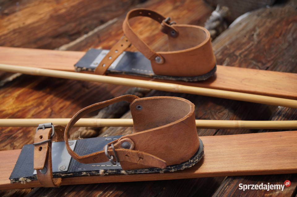 Stare narty dziecięce 90 kijki Pruchnik