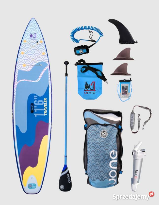UONE deska pompowana z wiosłem Traveler 116 2024 Poznań sprzedam