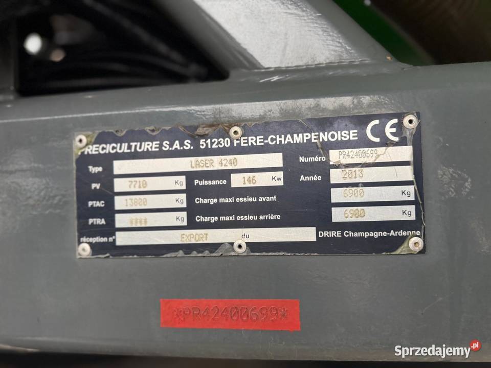 Opryskiwacz Samojezdny Tecnoma Laser 4240 pro dolnośląskie