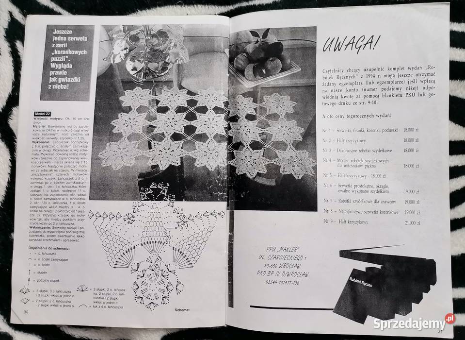 Robótki ręczne Serwetki podlaskie Białystok