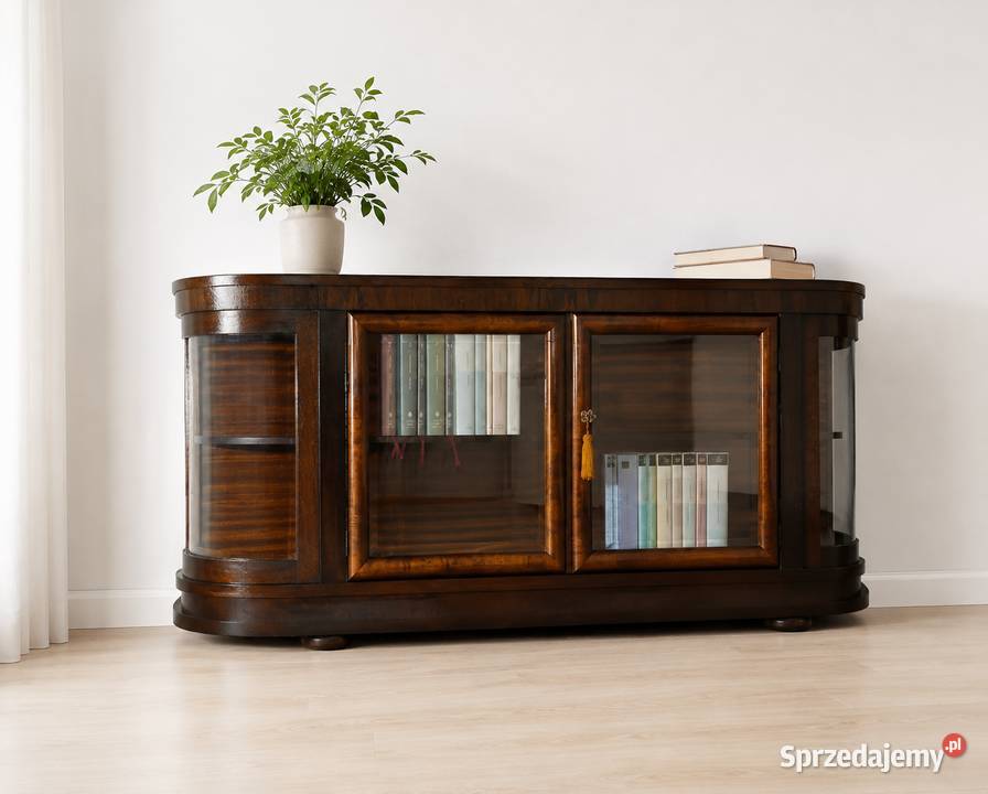 stara witryna biblioteka komoda antyk