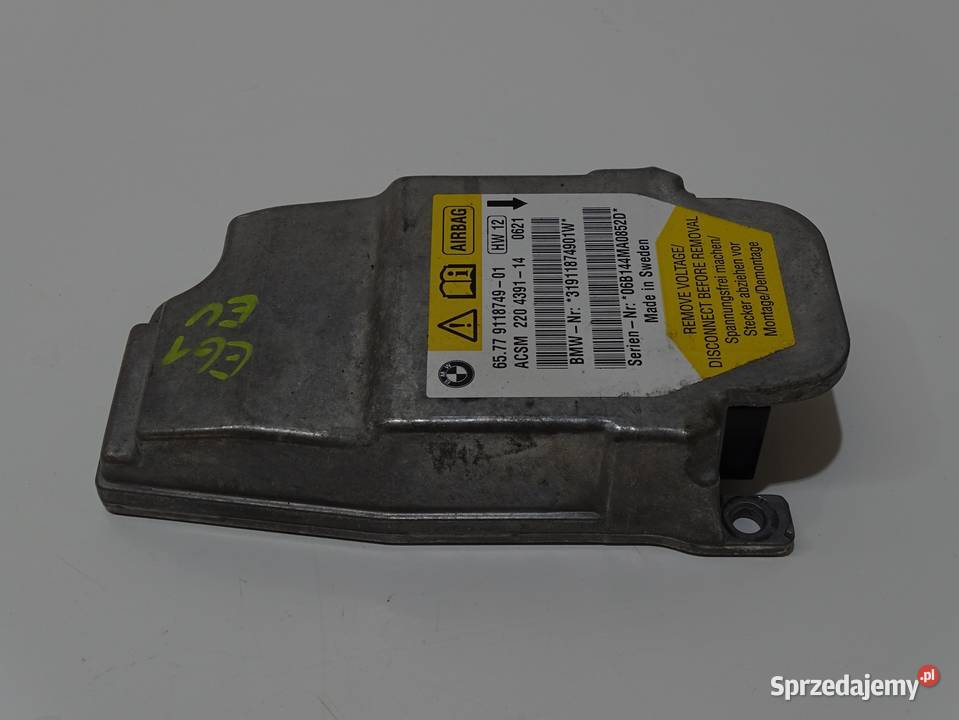 MODUŁ PODUSZEK AIRBAG BMW 5 E60 E61 9118749 Strzyżewice