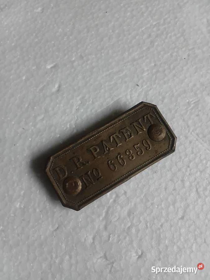 Tabliczka D R PATENT Milejewo