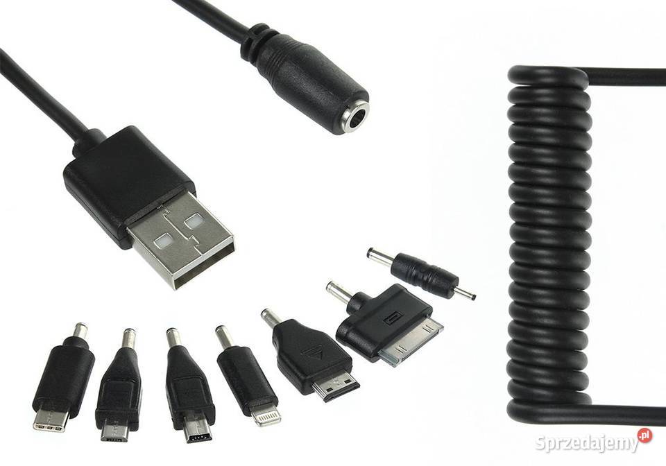 Kabel USB 7w1 iPad iPod do Apple aż 7 Końcówek Elektronika Zamość