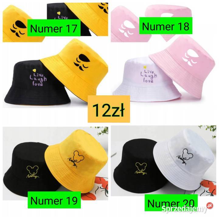 Czapka Kapelusz Bucket Hat HURT sprzedaż Hurtowa Uniseks Nakrycia głowy sprzedam