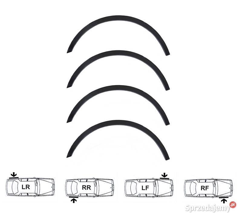 Chrysler Voyager nakładki na błotnik czarny mat Ostrów Wielkopolski