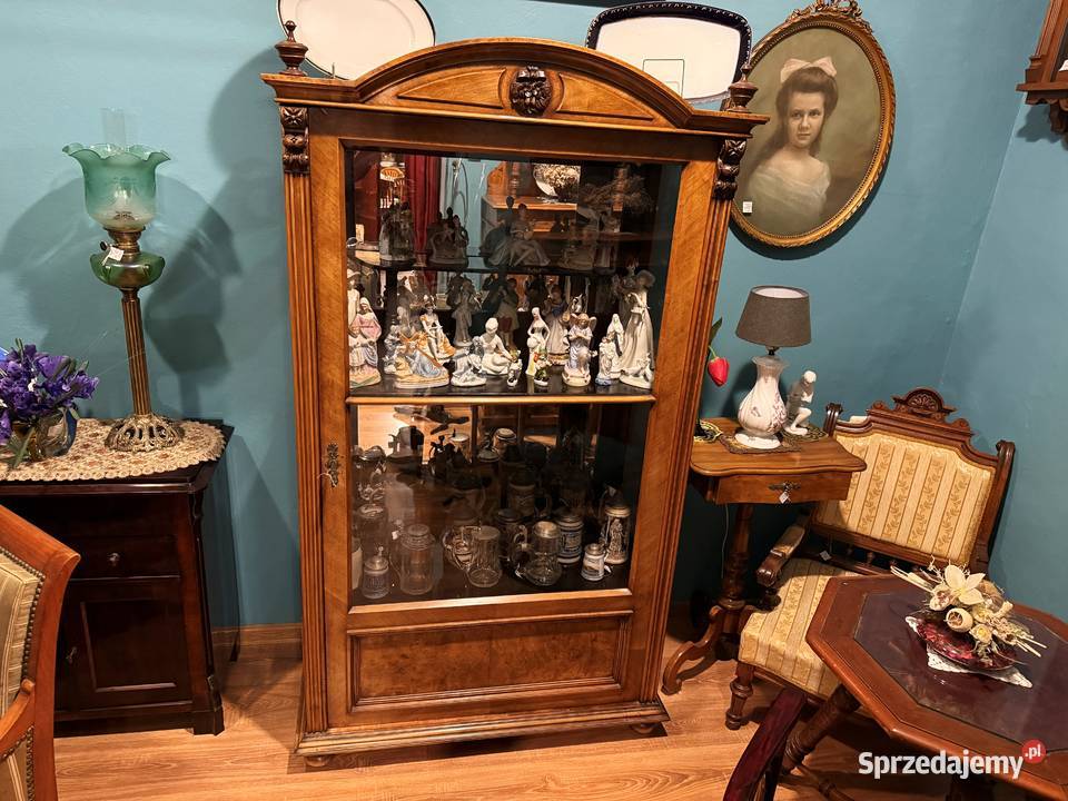 Stara eklektyczna serwantka witryna Bielsko-Biała