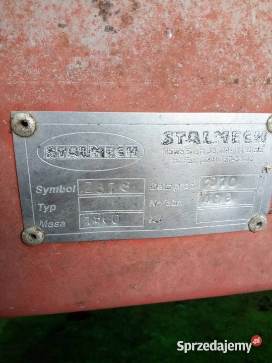 Ścinacz zielonki Stalmech z378 przyczepa z mazowieckie Baranowo