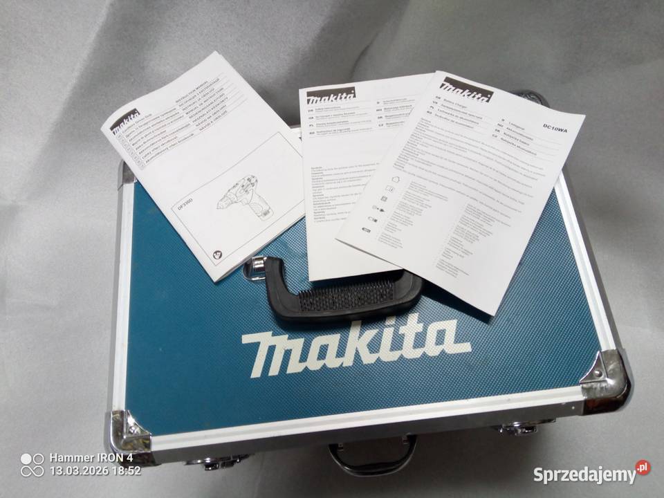 Makita wkrętarka skrzynka opakowanie skrzynka podkarpackie Przemyśl