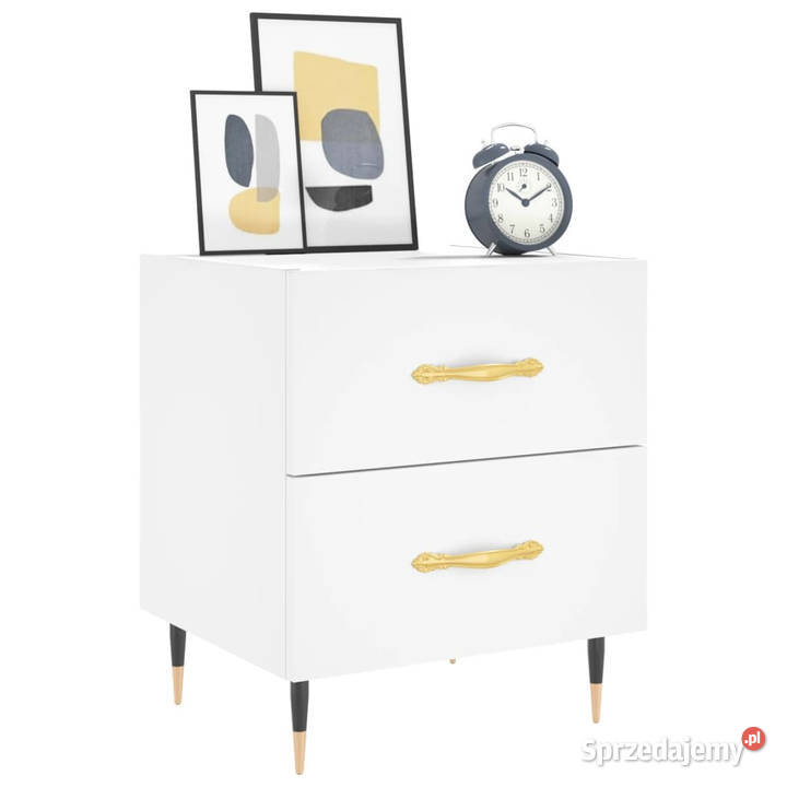 Szafka nocna biała 40x35x475 materiał Warszawa