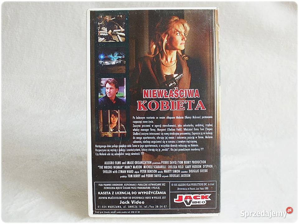 Kaseta VHS Niewłaściwa Kobieta Film na Video Żary sprzedam